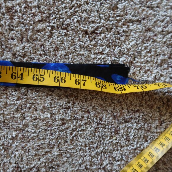 West African Blue and Black Patterned Long Kaftan Bubu Dress w/Pockets NWOT - Picture 16 of 16